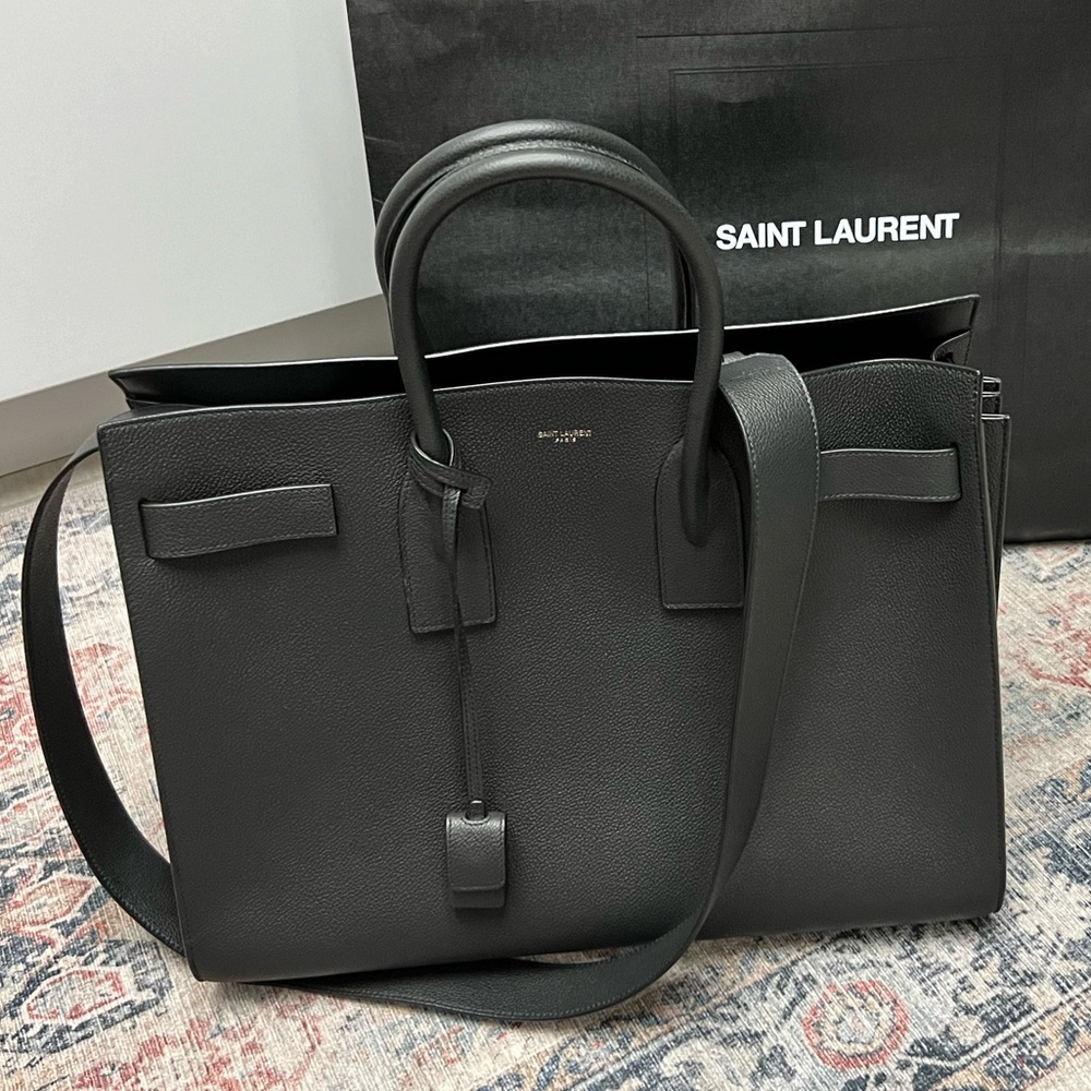SAINT LAURENT Sac du Jour (Large in Grained Leather) - Picture 7 of 13